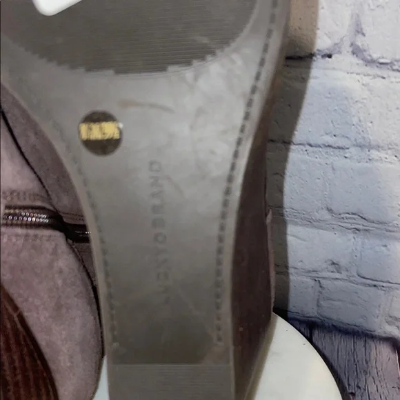 Lucky Brand Zorlina Brown Suede Ankle Booties Sz 6.5 - Picture 7 of 12
